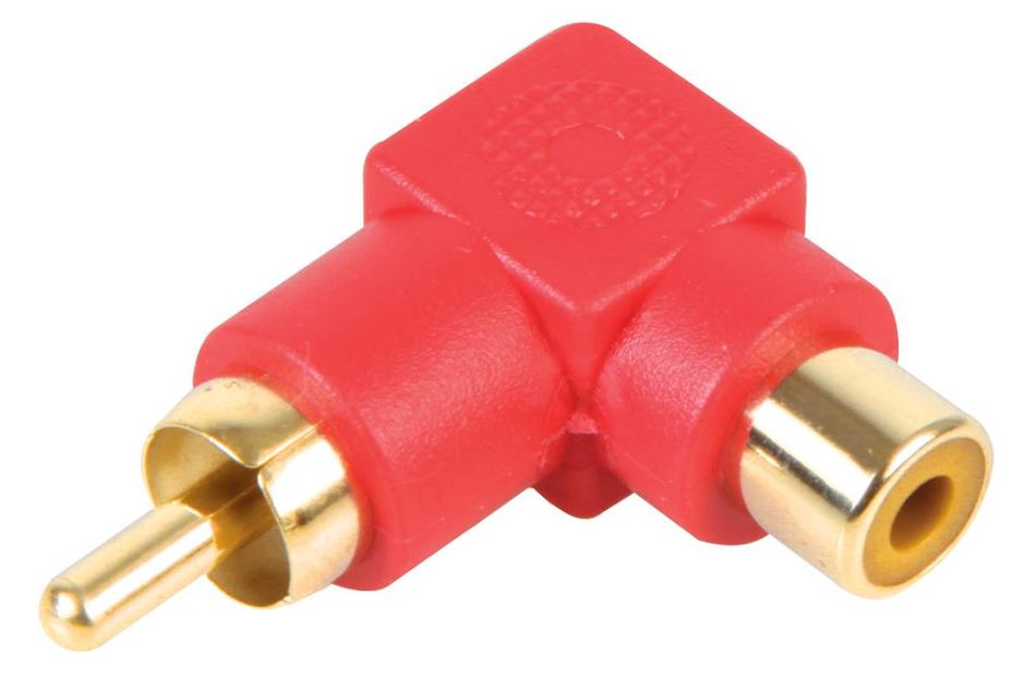 90 Degree Phono Adaptor Gold Plated