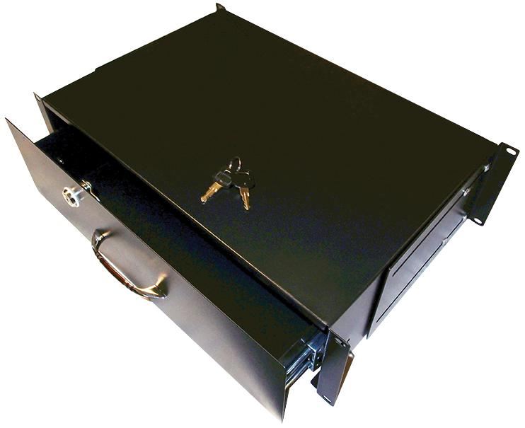 2U Lockable Keyboard Drawer for 19" Rack Enclosure - 483x400x44mm