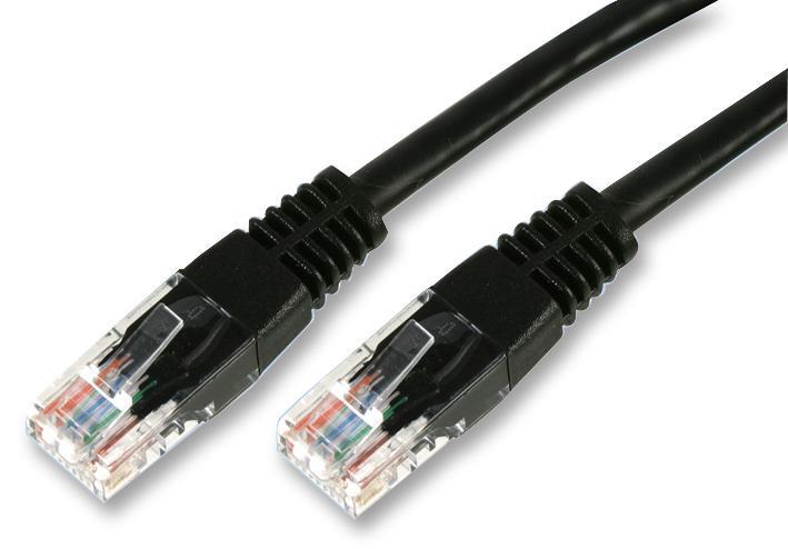 Cat5e RJ45 Ethernet Patch Lead Black