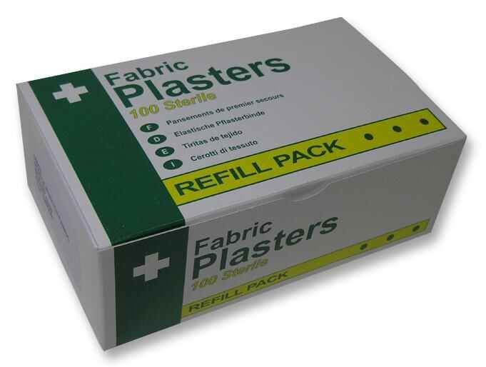 Assorted Fabric Plasters - 100 Pack