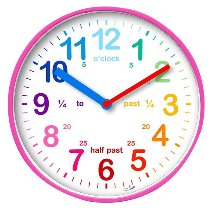 Teaching Time Wall Clock