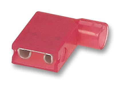 Red, 12A Crimp Plug, Elbow, 100 Pack