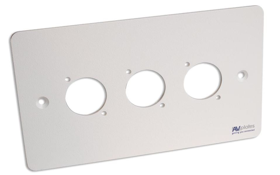 2 Gang 3x D-Shell Wall Plate