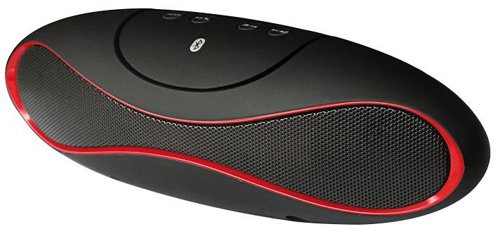 Portable Bluetooth Stereo Sound System Rechargeable Li-Ion - Red