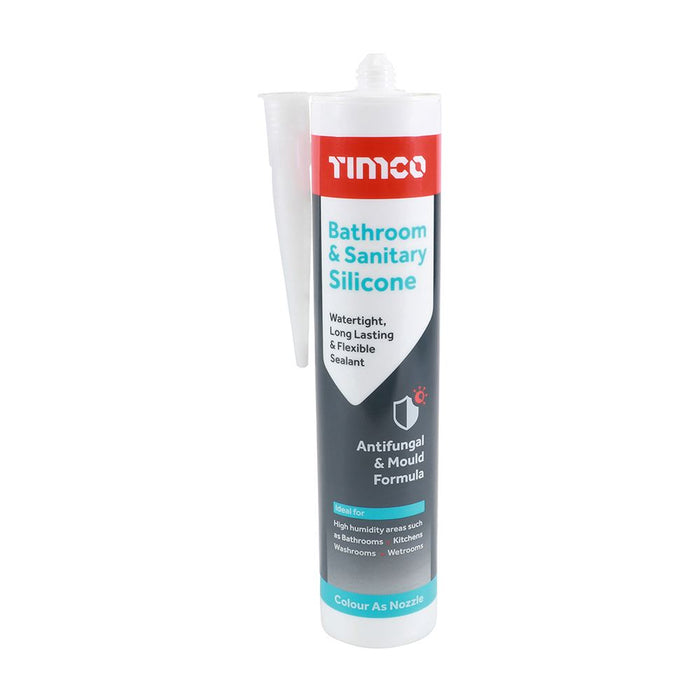 Bathroom & Sanitary Silicone - Clear (Size 300ml - 1 Each)