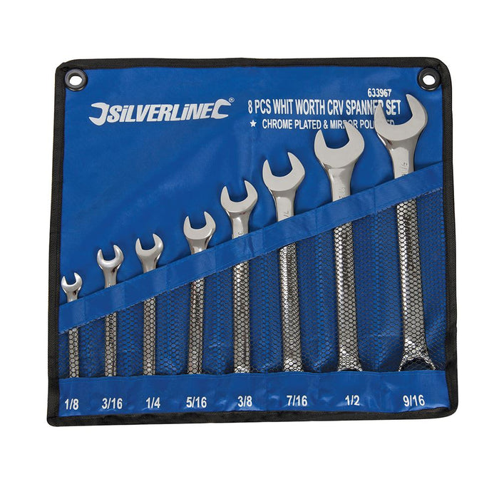 Whitworth Spanner Set 8pce - 1/8 - 9/16"