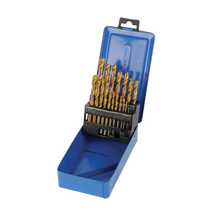 Titanium-Coated HSS Drill Bit Set 19pce - 19pce