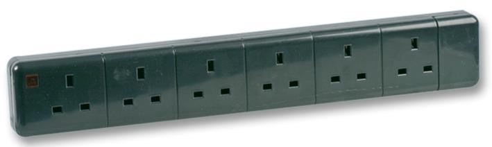 6 Gang Socket 13A 240V