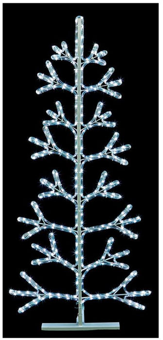 Raraion - Twinkling Rope Light Christmas Tree, 1.5m White