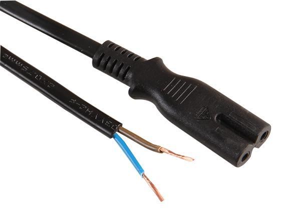 IEC C7 (Figure 8) to Bare Ends Power Lead