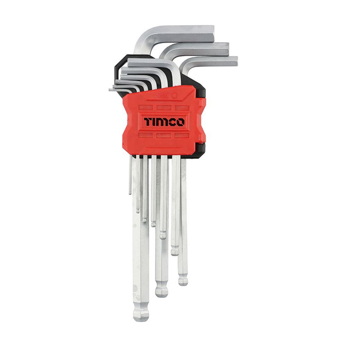 Long Arm Ball End Hex Key Set (Size 9pcs - 9 Pieces)