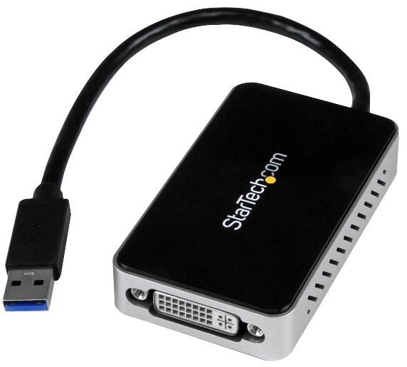 USB 3.0 to DVI External Video Card Multi Monitor Adaptor with 1-Port USB Hub 1920 x 1200