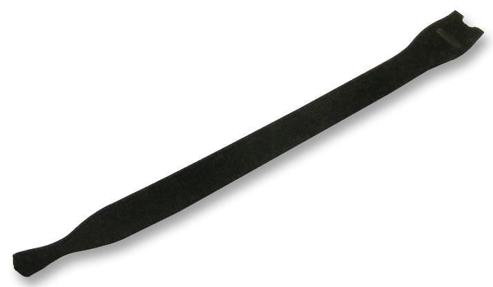 Hook & Loop Cable Ties Black 12.5 x 150mm - 10 Pack