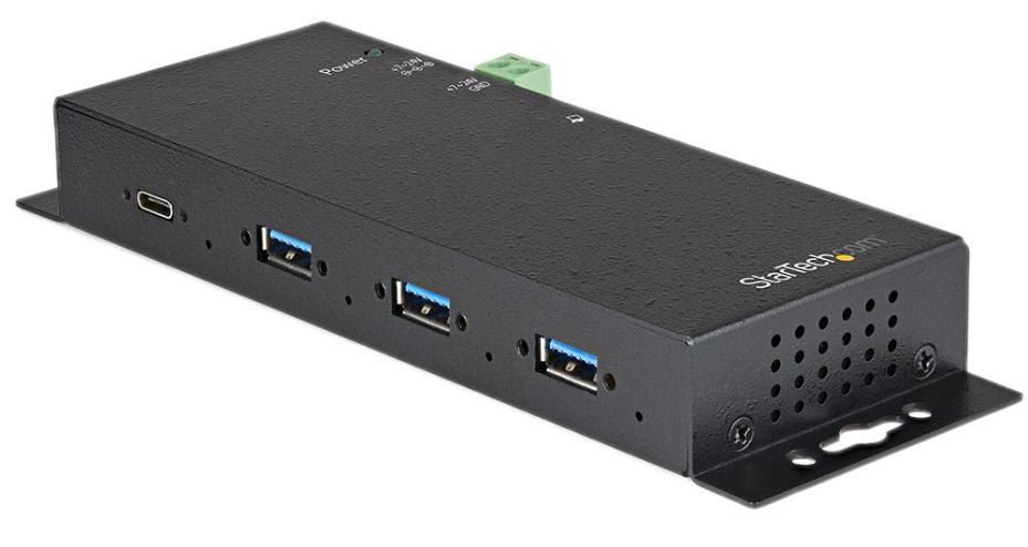 4 Port Industrial USB 3.2 Gen 2 Hub with Surge & ESD Protection