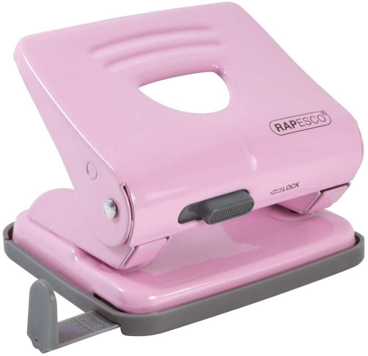 825 Pink Metal 2 Hole Punch - 25 Sheet Capacity