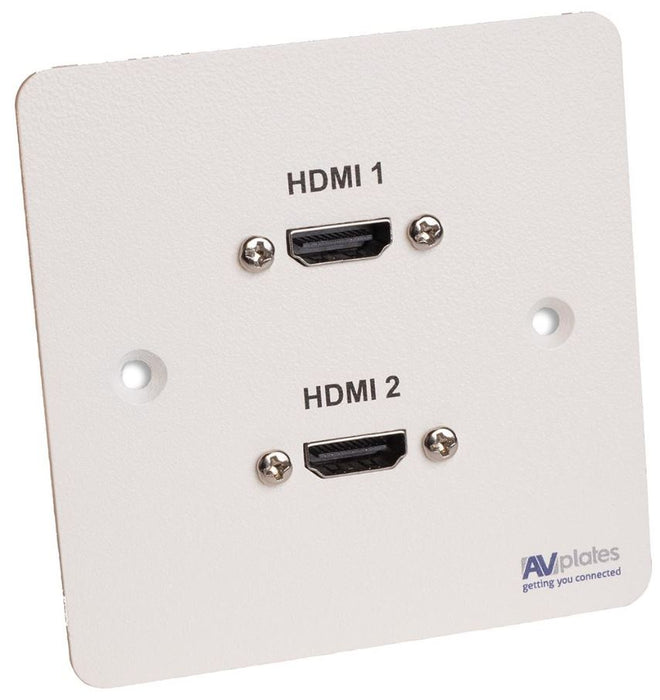 1 Gang 2xHDMI Wall Plate