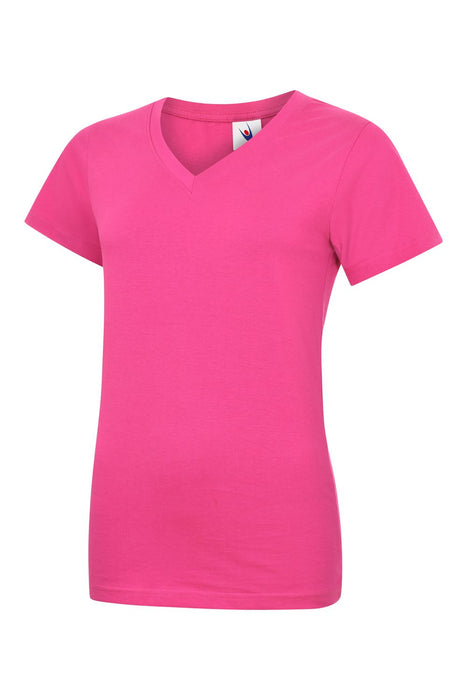 Unisex Ladies Classic V Neck T Shirt - Reactive Dyed