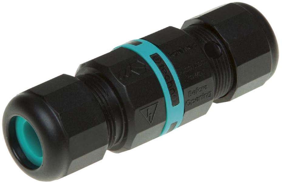 TeeTube Inline Cable Joiner, 3-Pole, 2 Entries, IP68