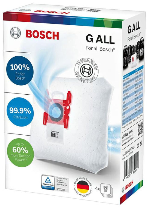 Genuine Bosch Vacuum Bags G Type - 4 Pack