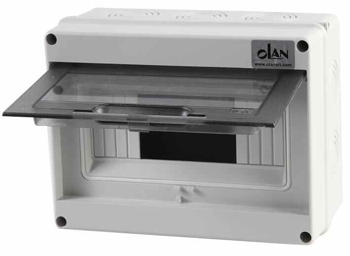 IP65 ABS 8 Module Distribution Box Enclosure - 200x160x90mm — StampyTools