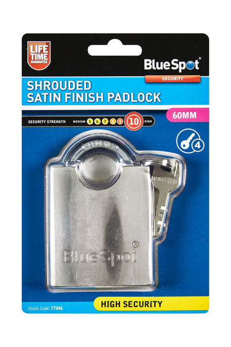 Shrouded Satin Finish Padlock