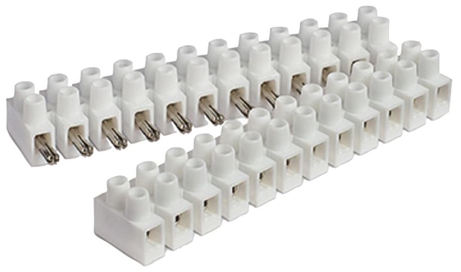 12-Pole Plug & Socket Terminal Block, 450V AC, 28A, Polypropylene