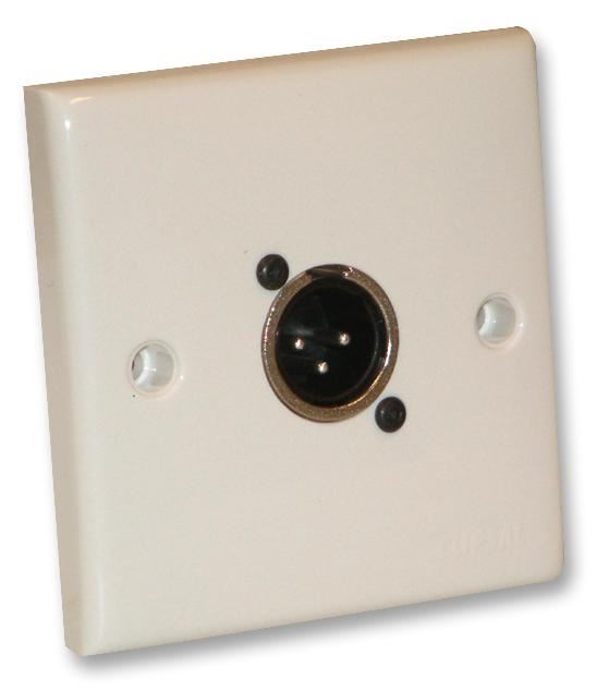 AV Wallplate with 3-Pin XLR Panel Plug