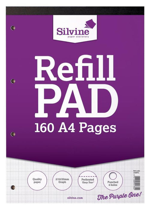 A4 Graph Paper Refill Pad - 80 Sheets