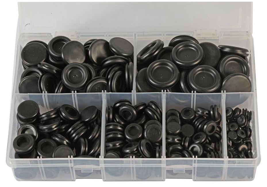 280-Piece Closed Cable Grommet Kit