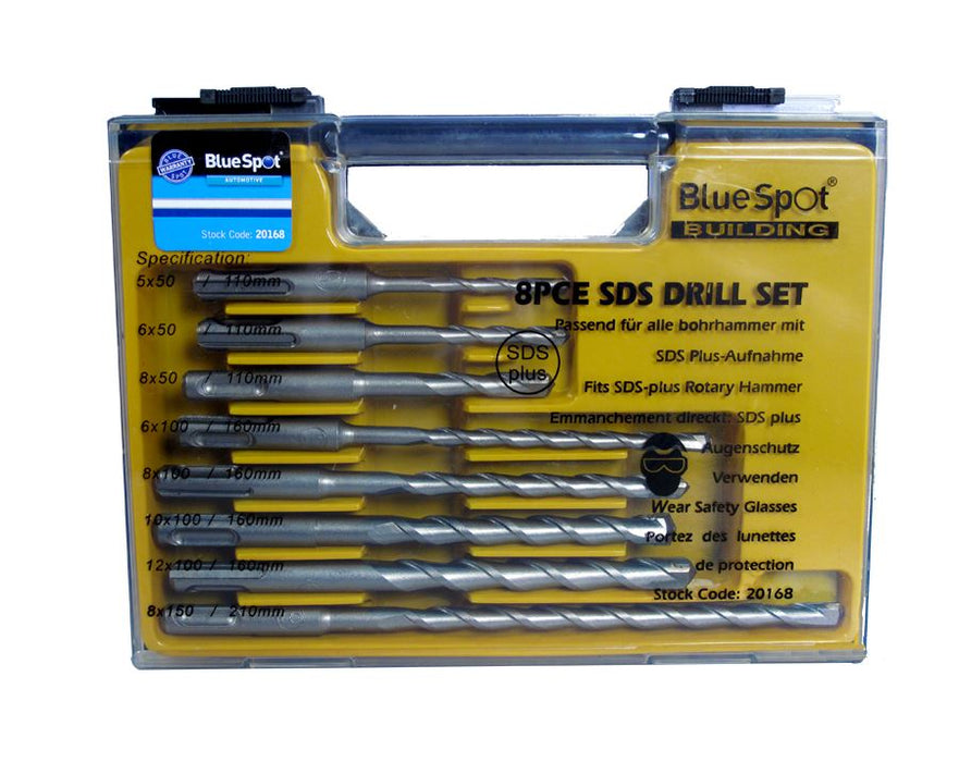 8 Pce SDS Drill Bit Set (5-12mm)