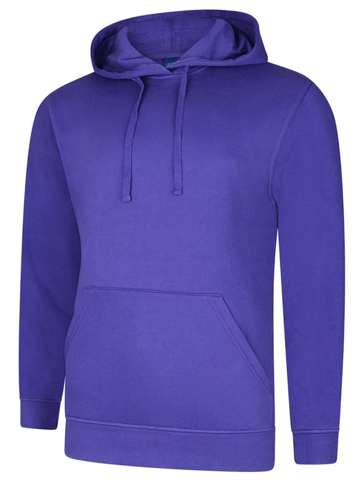 Unisex Deluxe Hooded Sweatshirt/Jumper - 60% Ring Spun Combed Cotton 40% Polyester