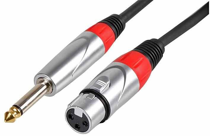 6.35mm (1/4") 2 Pole Jack Plug to XLR Socket Lead