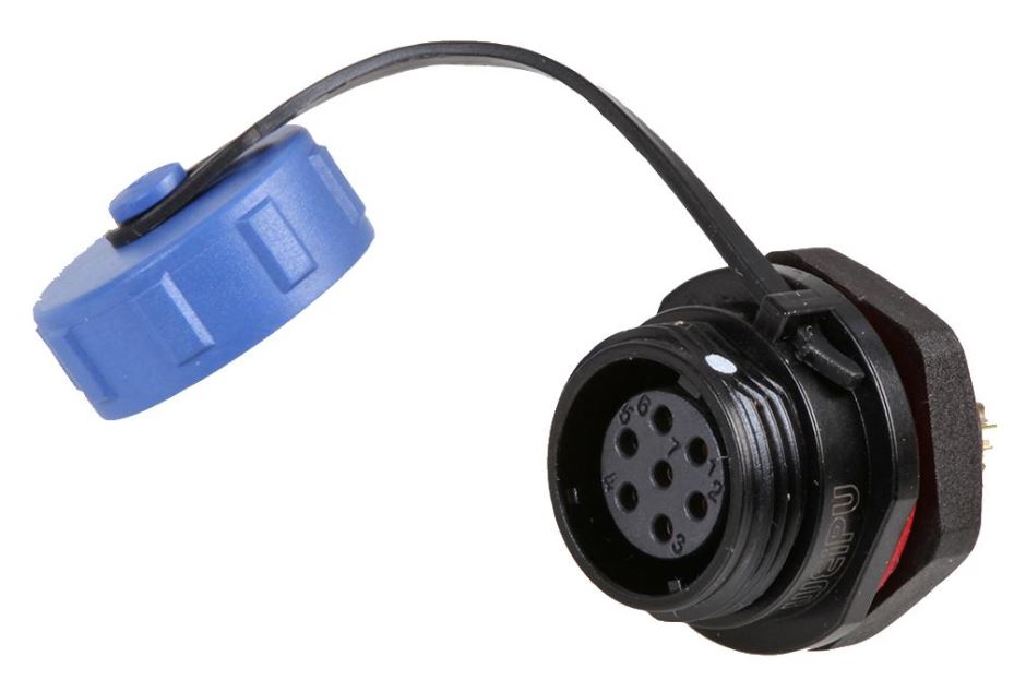 Circular Threaded Panel Mount Connector Socket - IP68