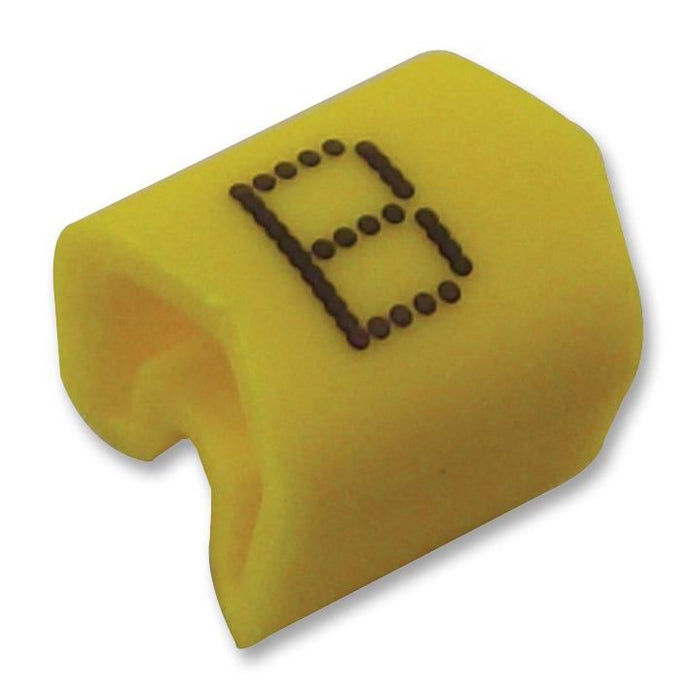 G-Type Cable Marker, B, Black/Yellow, G4/10, Pack of 500