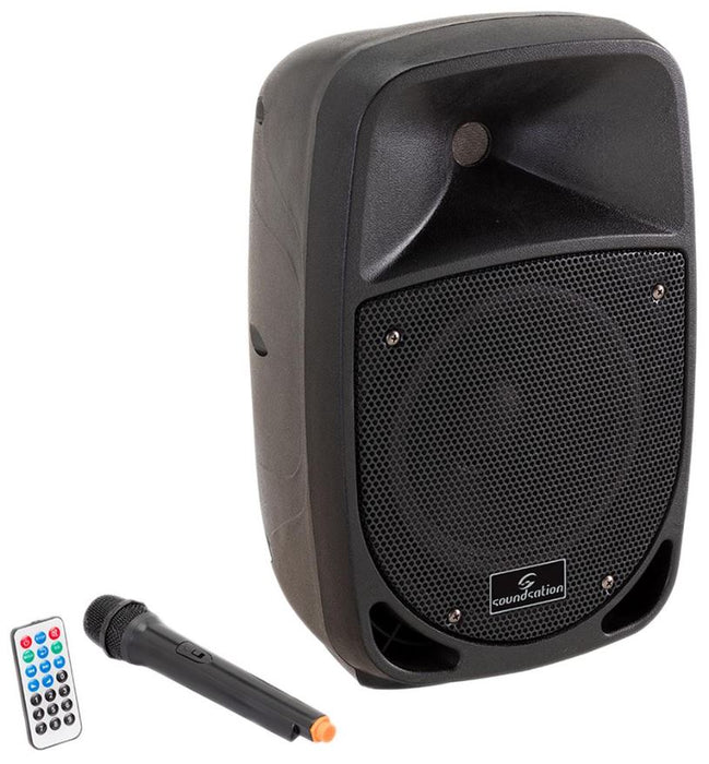 8" Portable PA System 180W with USB/SD/BT & VHF Mic