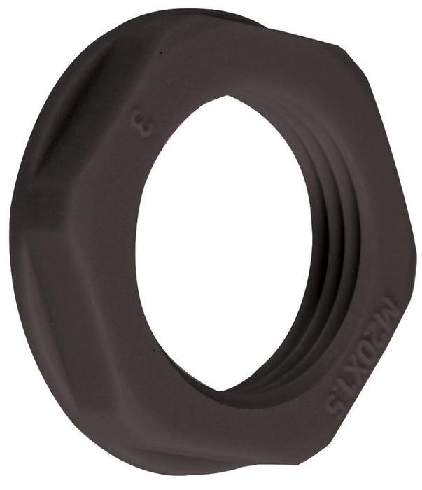 Nylon Lock Nut, Black, Pack of 10