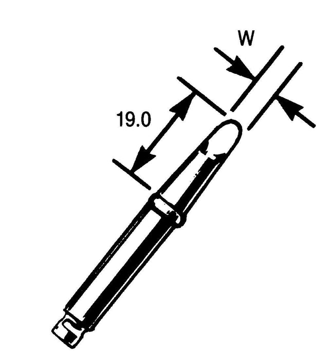 5.0mm Round Sloped Soldering Iron Tip