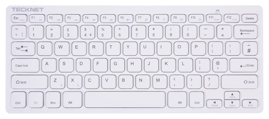 Slim Wireless Keyboard, White