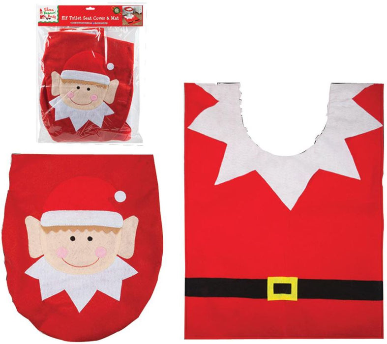 Elf Toilet Seat Cover and Mat