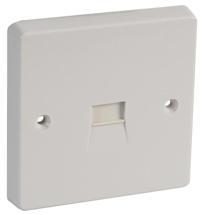 1 Gang Secondary Telephone Socket Outlet, 86x86mnm (WxH)