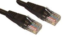 Cat6 RJ45 Male to Male UTP Ethernet Patch Lead - Black