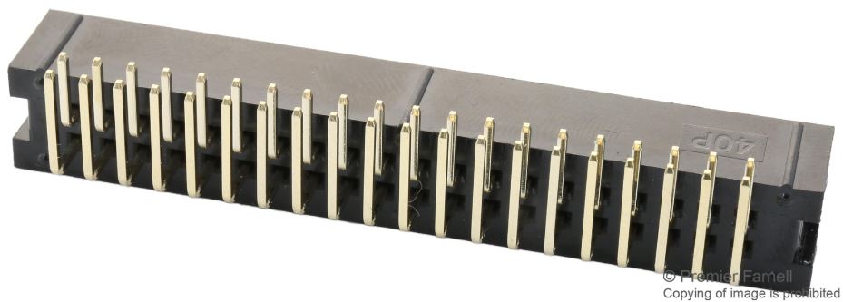 2.54mm Pin Header, 2 Row, 40 Way, Right Angle