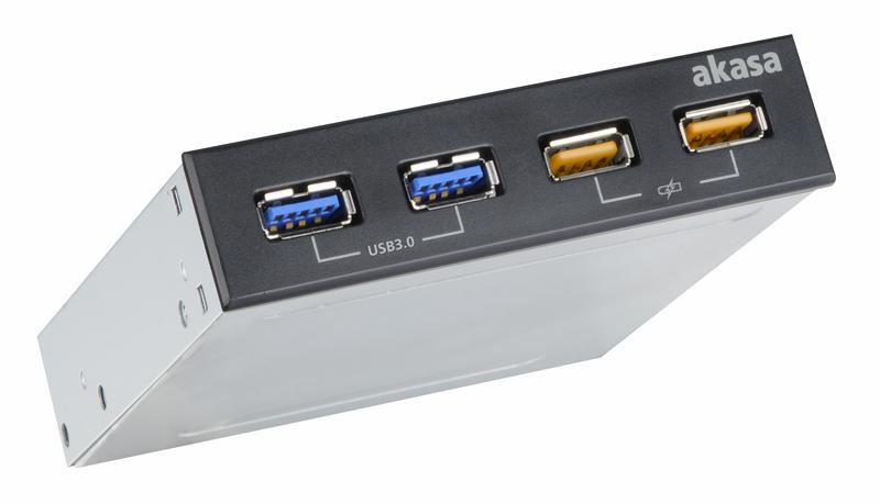 4 Port Internal USB 3.0 Charging Panel with 2 Fast Charge Ports