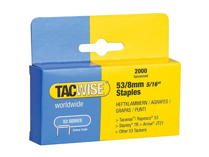 53 Light-Duty Staples (Type JT21  A)