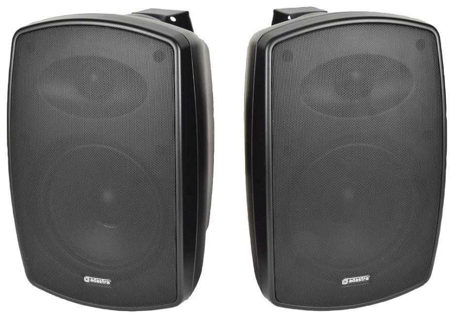 6.5" 70W Installation Speakers IP44, 8Ohm Black (Pair)