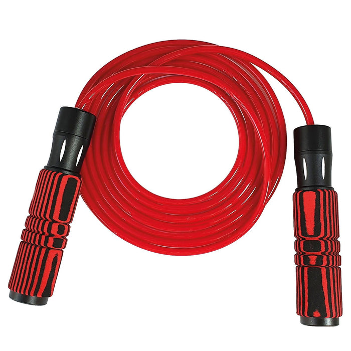 6mm Heavy-Weighted PVC Skipping Rope, Ergonomical Non-Slip Ball Bearing Handles, Size adjustable