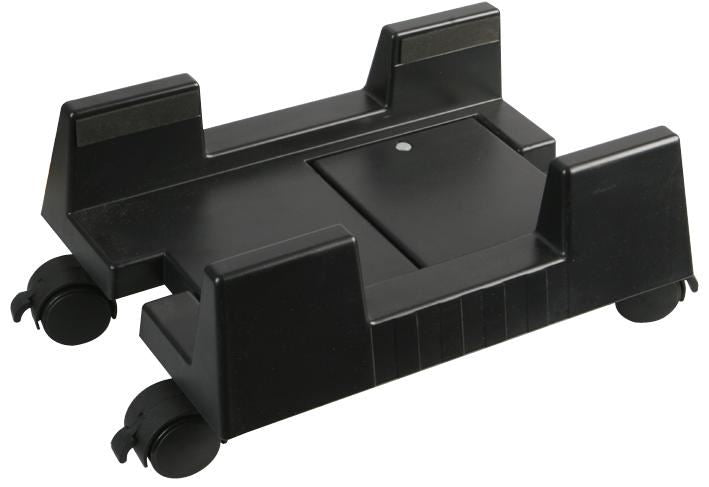 CPU Holder, Black with Fully Lockable Castors