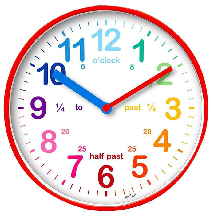 Teaching Time Wall Clock