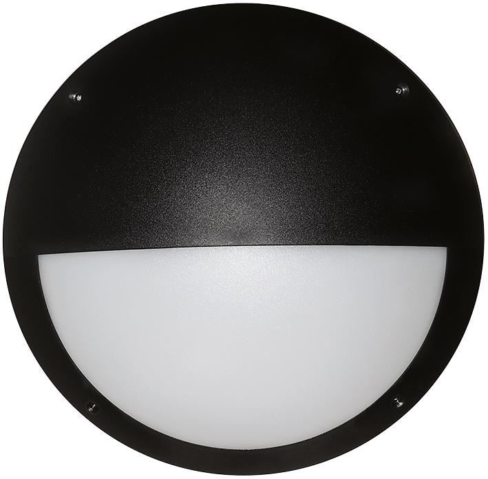 Half LED Amenity Light with Microwave Sensor, Black