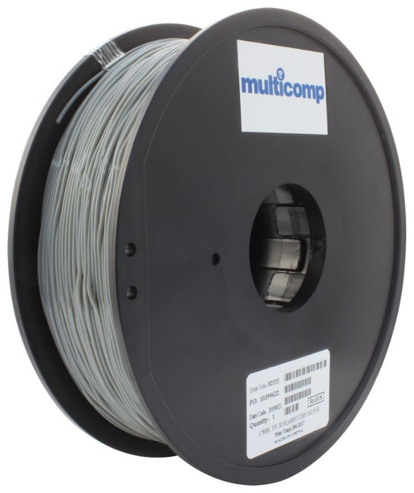 1.75mm Grey TPU Filament for 3D Printer, 1kg